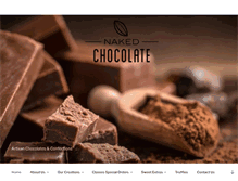Tablet Screenshot of nakedchocolate.ca